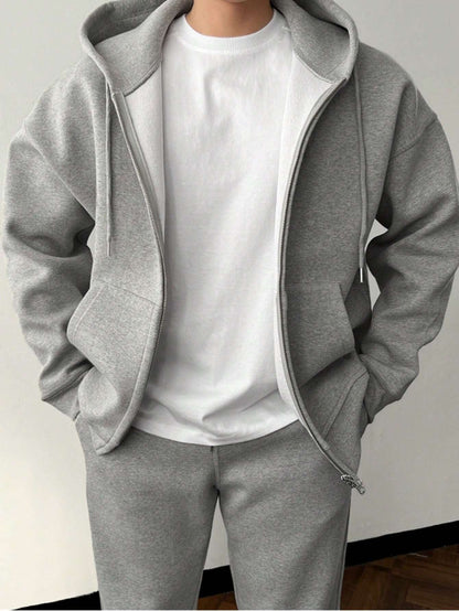 Ensemble de survêtement zippé pour homme - Image 8