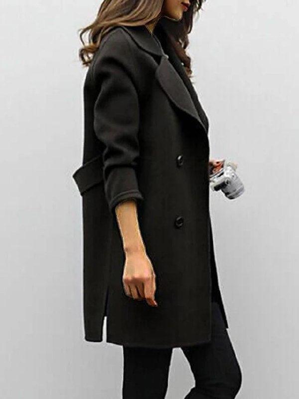Manteau mi-long croisé pour femme - Image 6