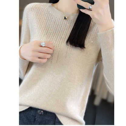 Pull Femme Col Rond Orné - Image 9