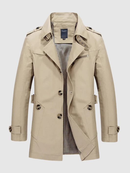 Veste croisée mi-longue pour homme - Image 1