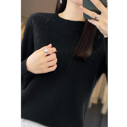 Pull Femme Col Rond Orné - Image 15