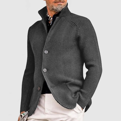 Veste Homme Boutonnée en Maille Côtelée - Image 4