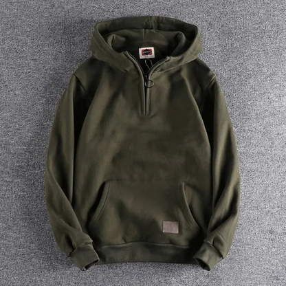 Sweat à capuche homme demi-zip - Image 4