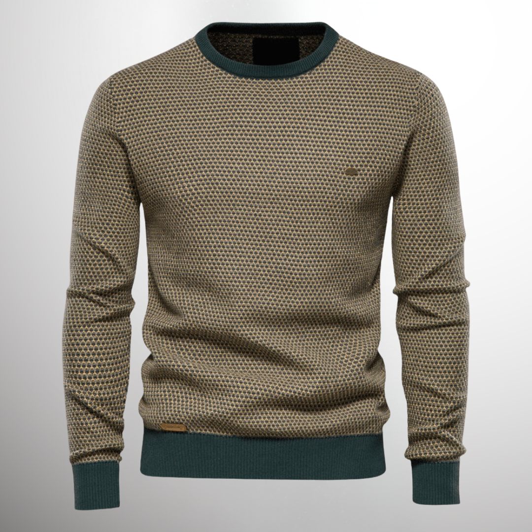 Pull à col rond à motifs pour homme - Image 3
