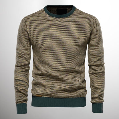 Pull à col rond à motifs pour homme - Image 3