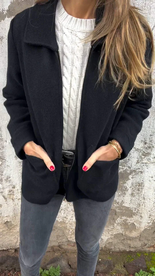 Veste zippée décontractée pour femme - Image 1