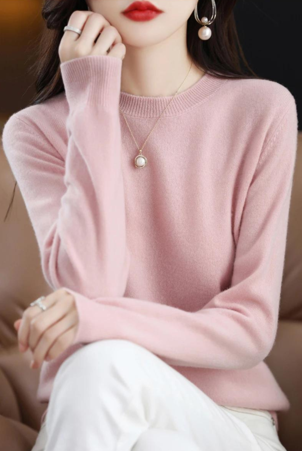 Pull ajusté en tricot pour femme - Image 3