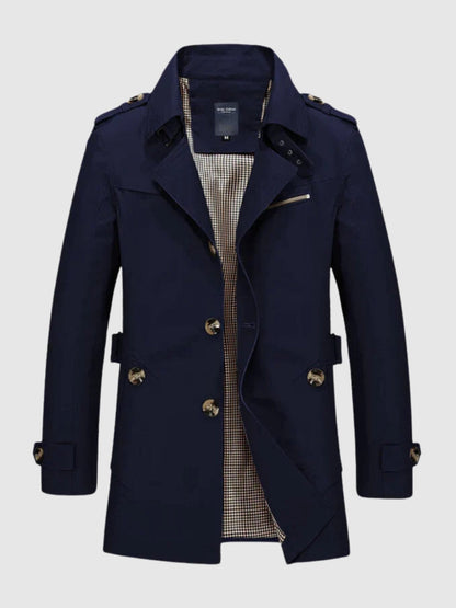 Veste croisée mi-longue pour homme - Image 4
