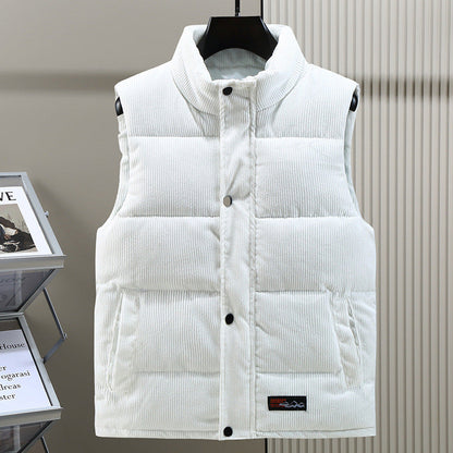 Gilet matelassé en velours côtelé pour homme - Image 3