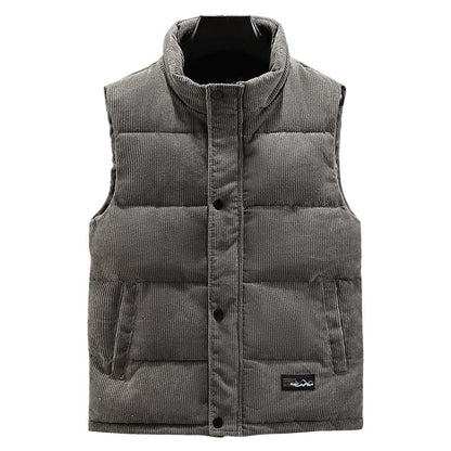 Gilet matelassé en velours côtelé pour homme - Image 5