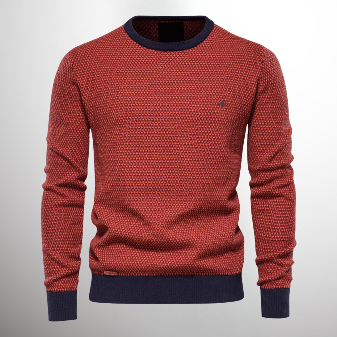 Pull à col rond à motifs pour homme - Image 4