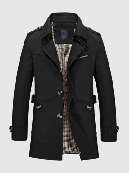 Veste croisée mi-longue pour homme - Image 3