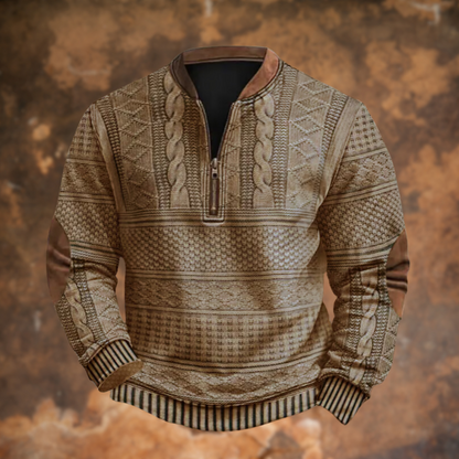 Pull en Tricot Homme à Col Zippé Court - Image 3