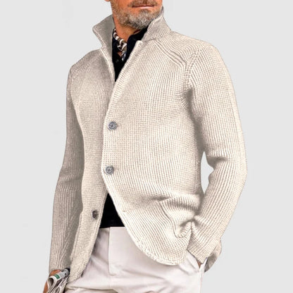 Veste Homme Boutonnée en Maille Côtelée - Image 3