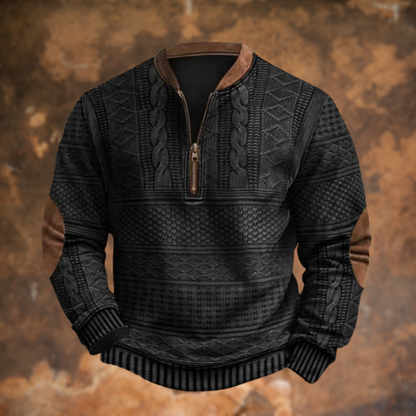 Pull en Tricot Homme à Col Zippé Court - Image 2