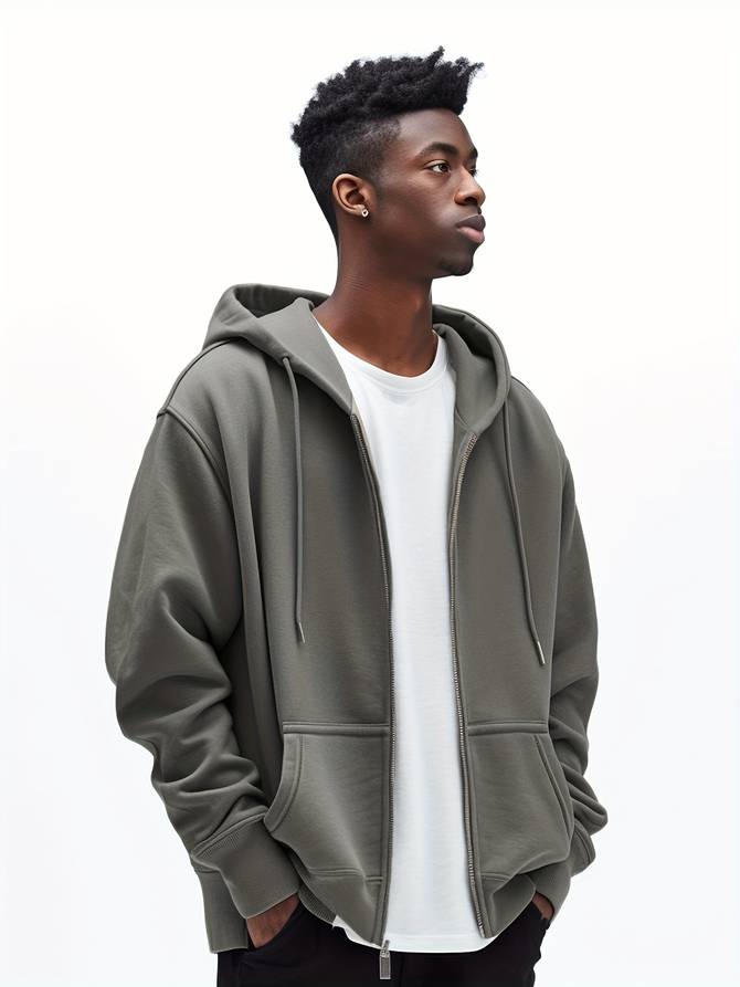 Veste Homme Zippée à Capuche - Image 2