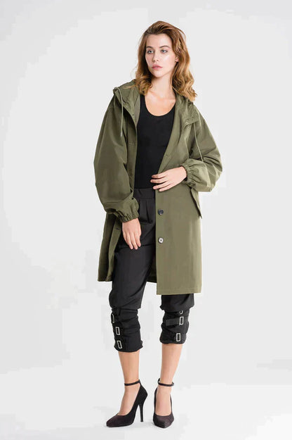 Anorak à Capuche Mi-Long Femme - Image 10