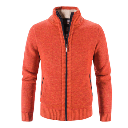 Pull Homme Tricot Côtelé Entièrement Zippé - Image 6