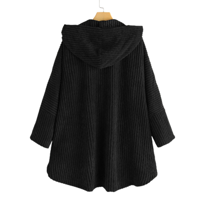 Veste en velours côtelé à capuche pour femme - Image 6