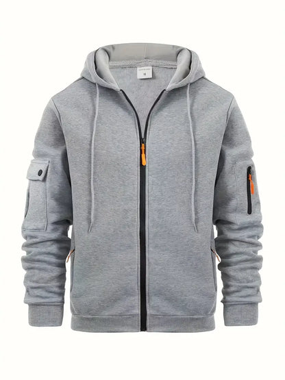 Sweat à capuche zippé pour homme - Image 1