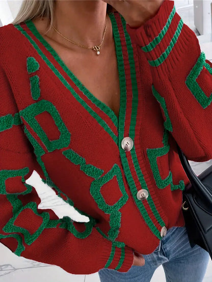 Pull Femme Boutonné Col en V - Image 5
