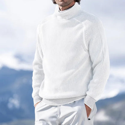 Pull à col roulé côtelé pour homme - Image 4