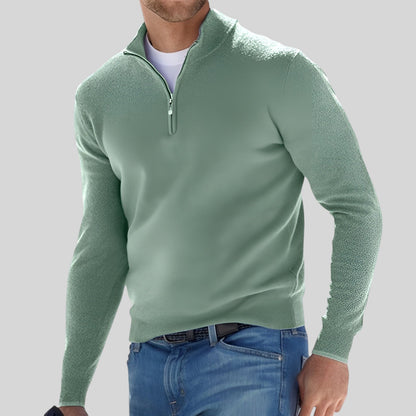 Pull Femme Manches Longues Col Zippé 1/4 - Image 8