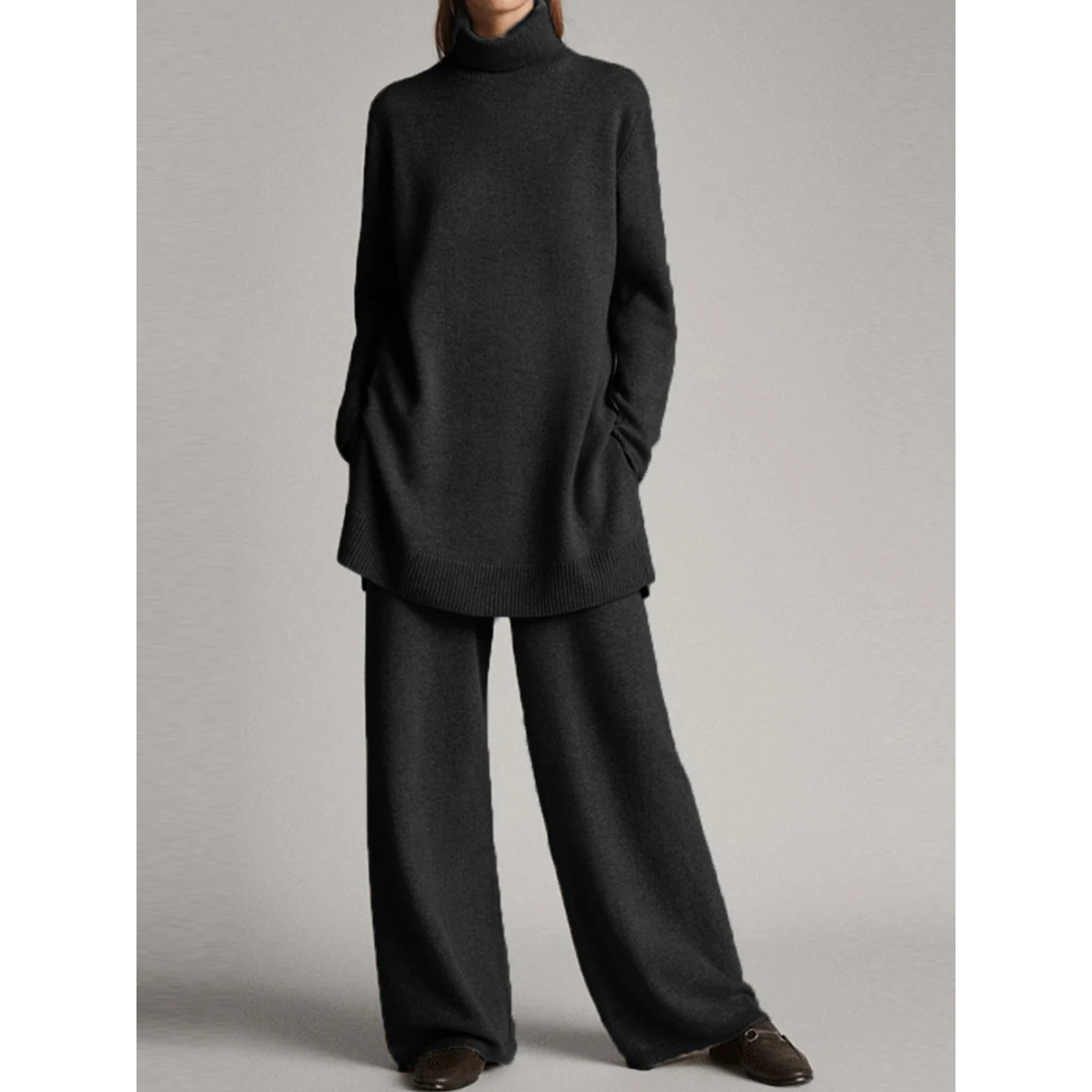 Ensemble pull à jambes larges pour femmes - Image 1
