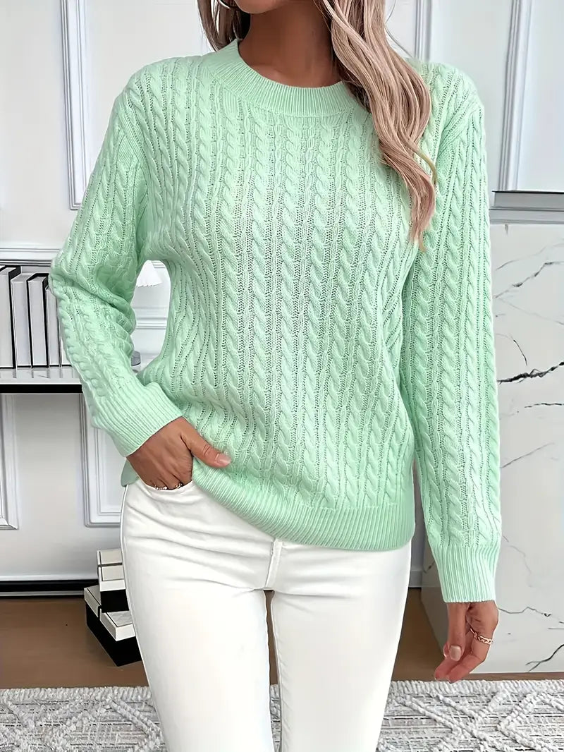 Pull Femme Tricot Câble - Image 2