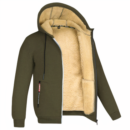 Veste Homme à Capuche Doublée Sherpa - Image 2