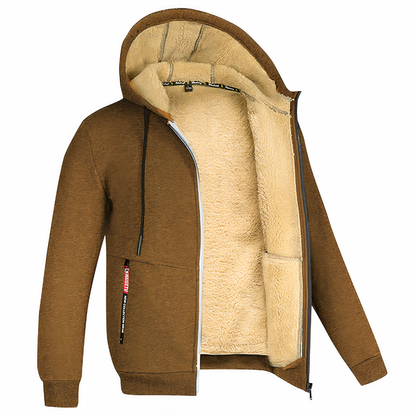 Veste Homme à Capuche Doublée Sherpa - Image 9