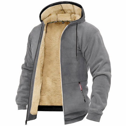 Veste Homme à Capuche Doublée Sherpa - Image 7
