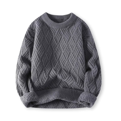 Pull texturé à col rond pour homme - Image 3