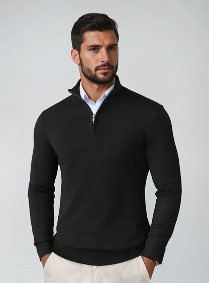 Pull Homme Col Zippé 1/4 - Image 3