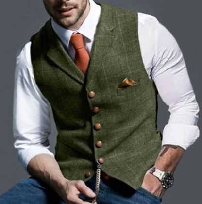 Gilet de cérémonie boutonné pour homme - Image 4
