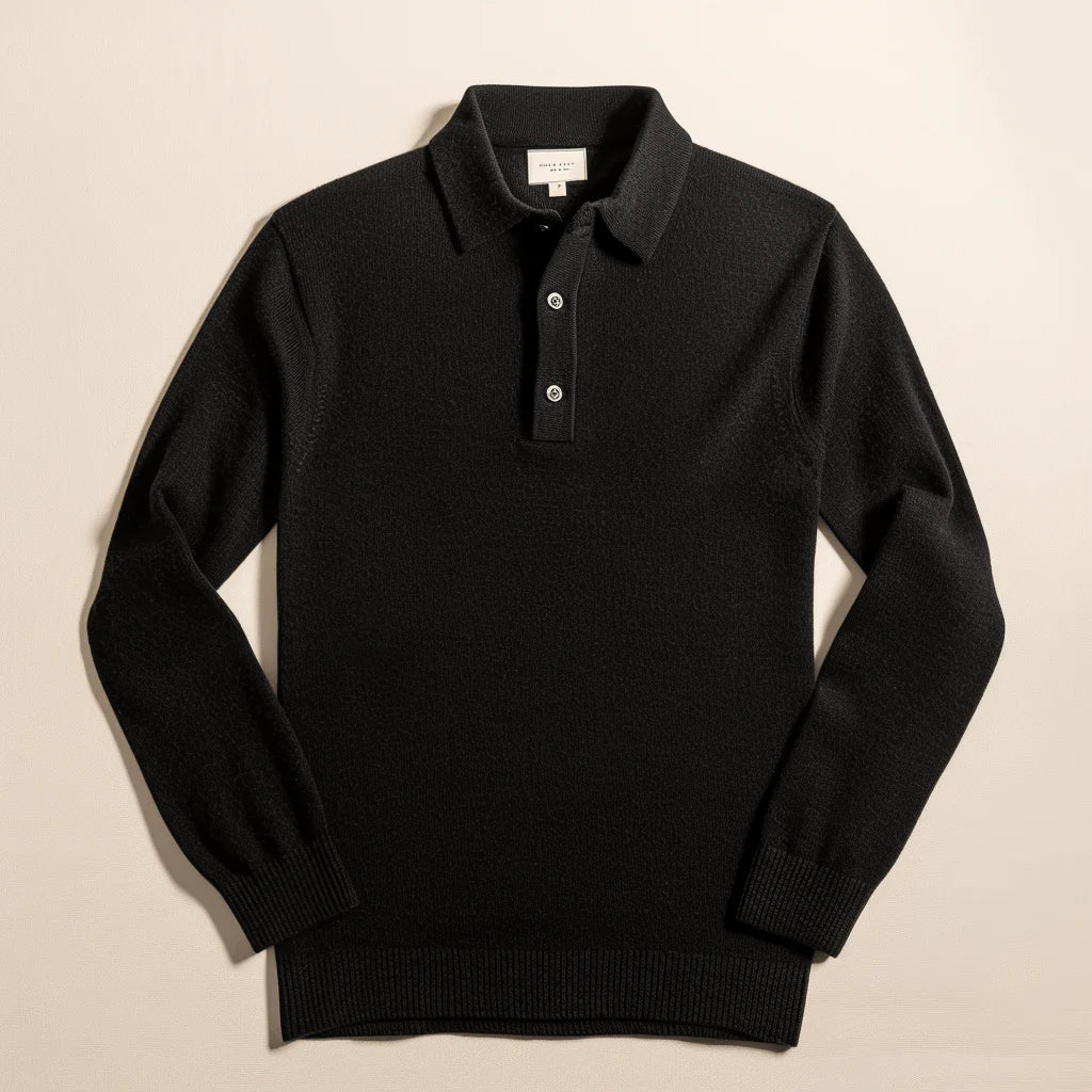 Pull Polo à Manches Longues pour Homme - Image 3