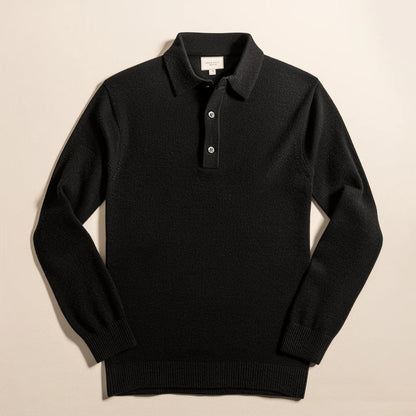 Pull Polo à Manches Longues pour Homme - Image 3