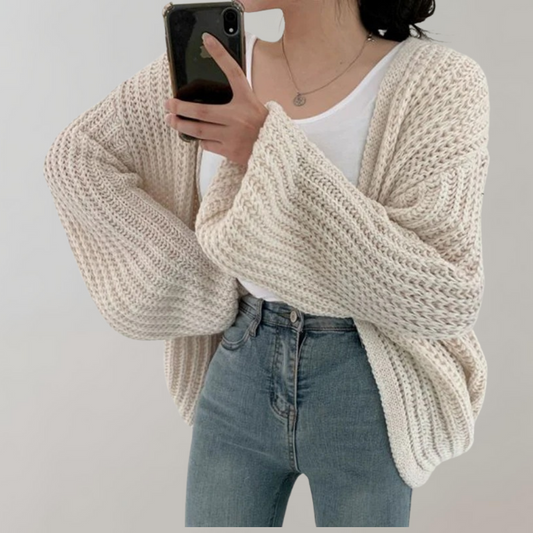 Cardigan en Tricot Oversize pour Femme - Image 2