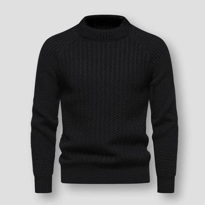 Pull texturé à col montant pour homme - Image 6