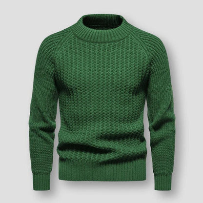 Pull texturé à col montant pour homme - Image 4