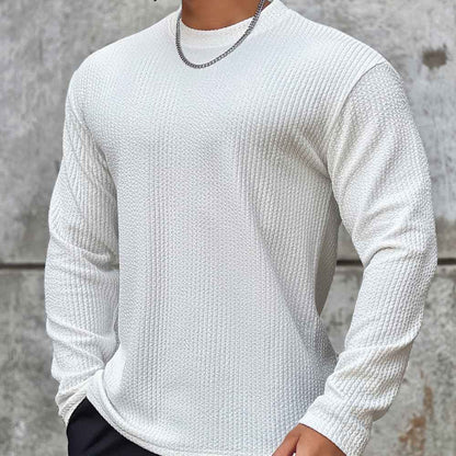 Pull texturé à col rond pour homme - Image 3