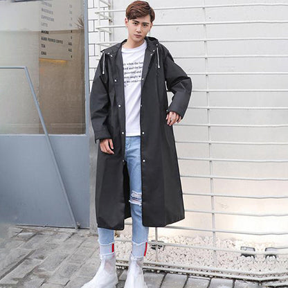 Imperméable Long à Capuche pour Homme - Image 2