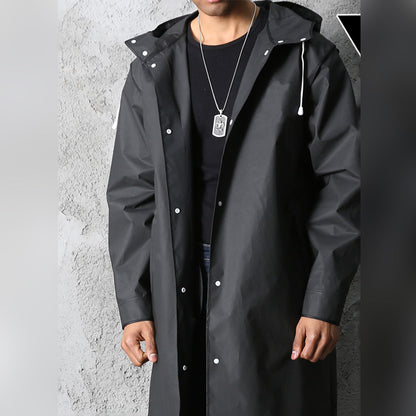 Imperméable Long à Capuche pour Homme - Image 3