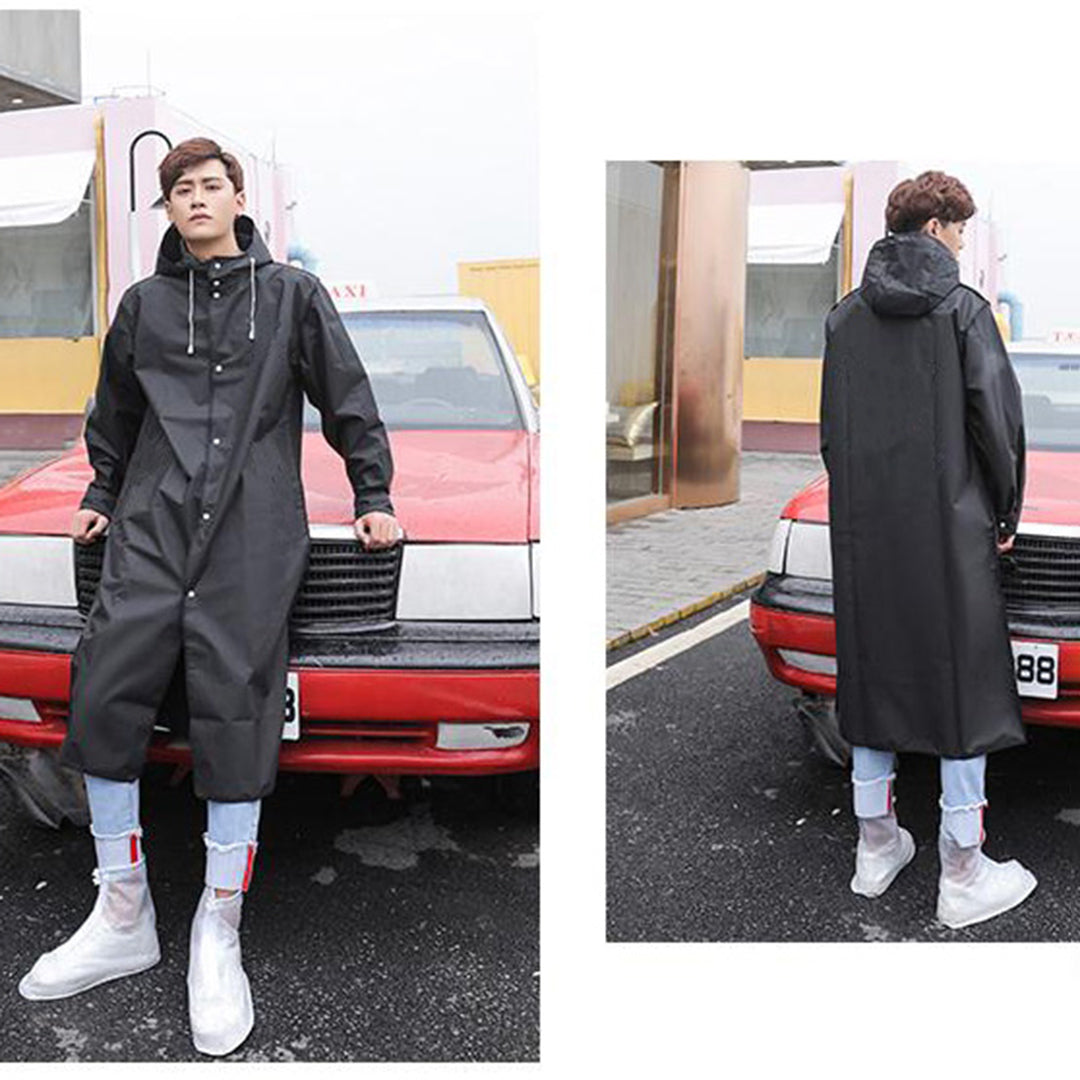 Imperméable Long à Capuche pour Homme - Image 7