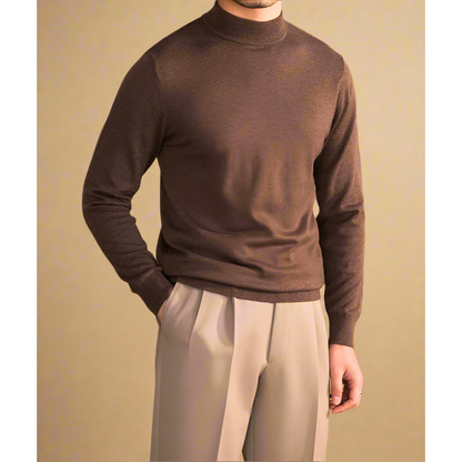 Pull Homme Col Roulé Manches Longues - Image 1