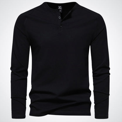 T-shirt Henley Boutonné Homme - Image 5