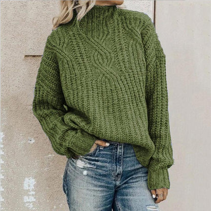 Pull ample en maille torsadée pour femme - Image 2