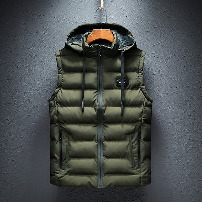 Gilet matelassé à capuche pour homme - Image 8