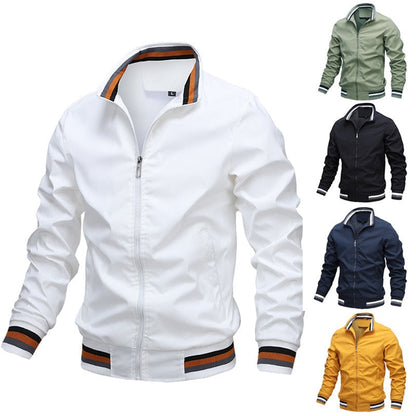 Blouson aviateur homme à fermeture éclair intégrale - Image 4