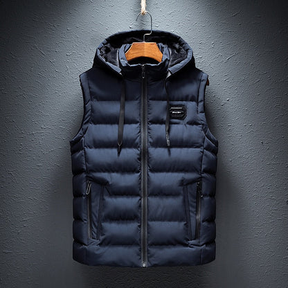 Gilet matelassé à capuche pour homme - Image 1